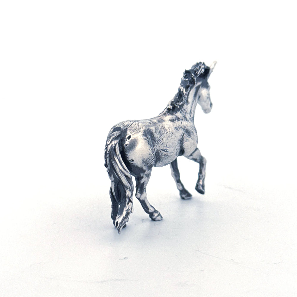 Unicorn hand-poured 999+ silver statue by Gold Spartan