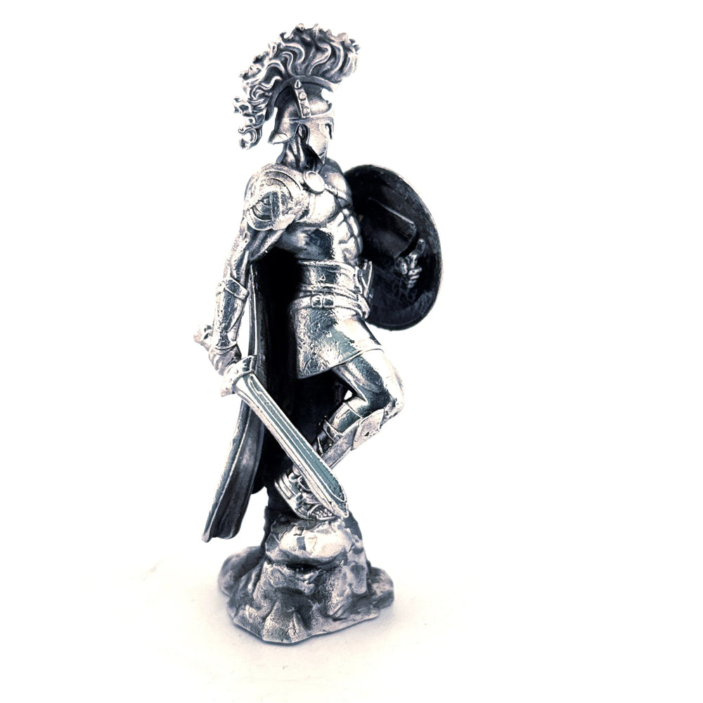 Ares hand-poured 999+ silver statue by Gold Spartan