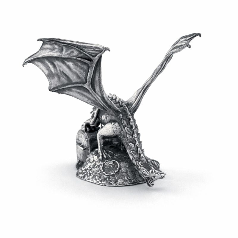Treasure Dragon hand-poured 999+ silver statue by Gold Spartan
