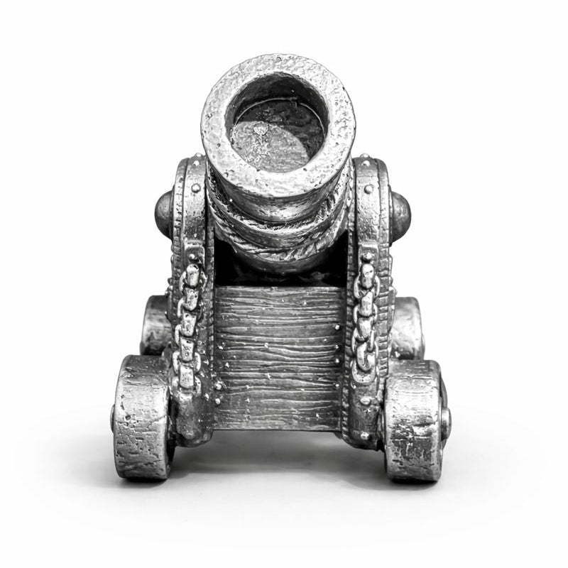 Cannon hand-poured 999+ silver statue by Gold Spartan
