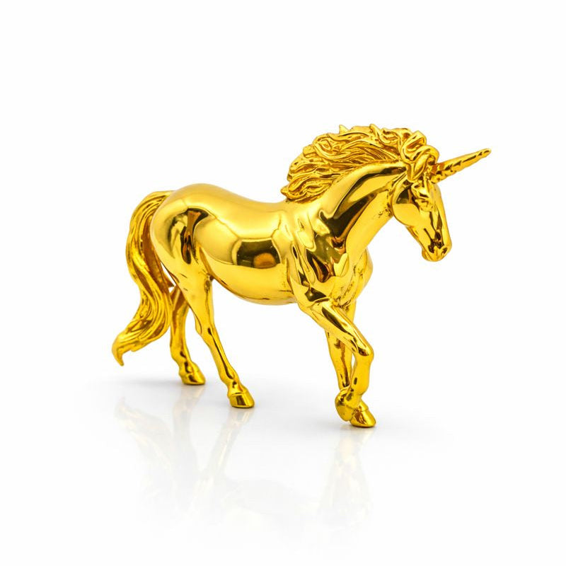 Unicorn hand-poured 999+ silver statue by Gold Spartan