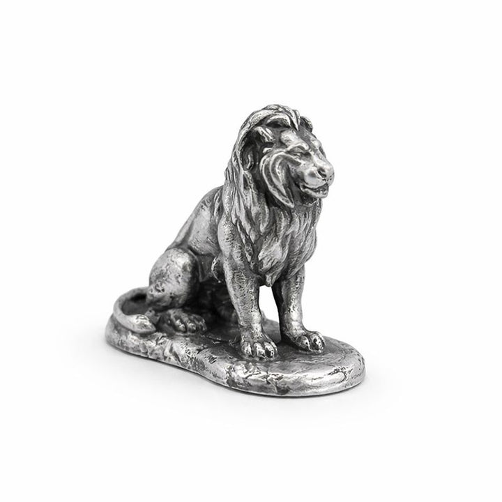 Lion hand-poured 999+ silver statue by Gold Spartan