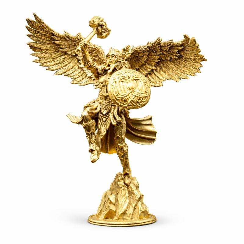 Valkyrie hand-poured 999+ silver statue by Gold Spartan