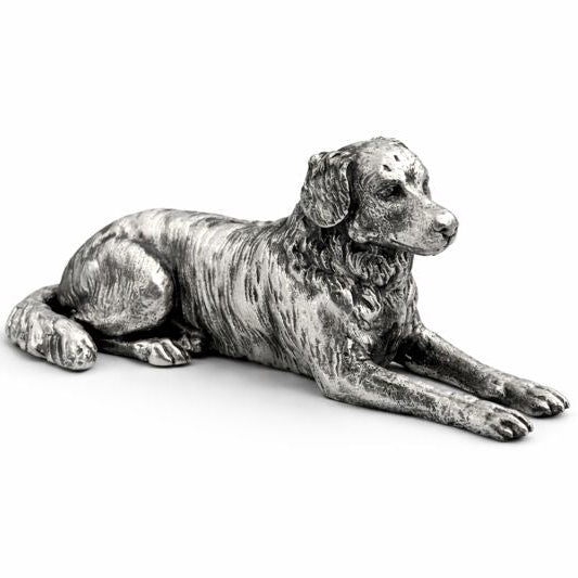 Australian Shepherd hand-poured 999+ silver statue by Gold Spartan