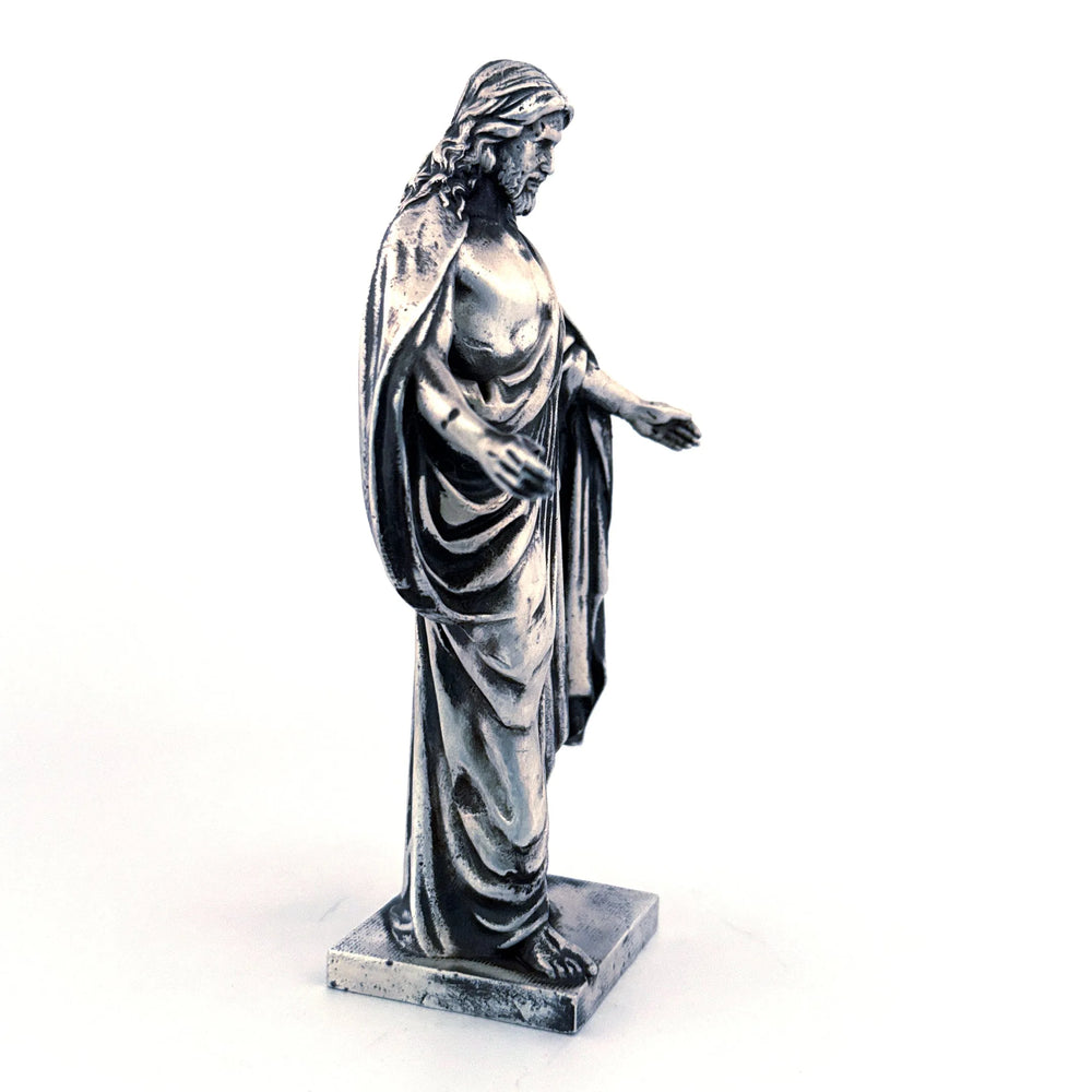 Jesus hand-poured 999+ silver statue by Gold Spartan
