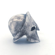 Spartan Helmet hand-poured 999+ silver statue by Gold Spartan