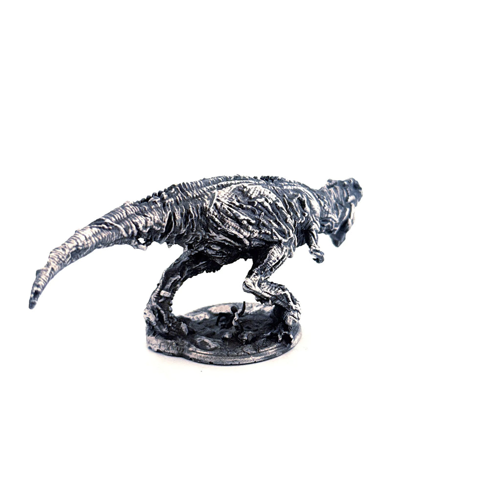 Zombie T-Rex hand-poured 999+ silver statue by Gold Spartan