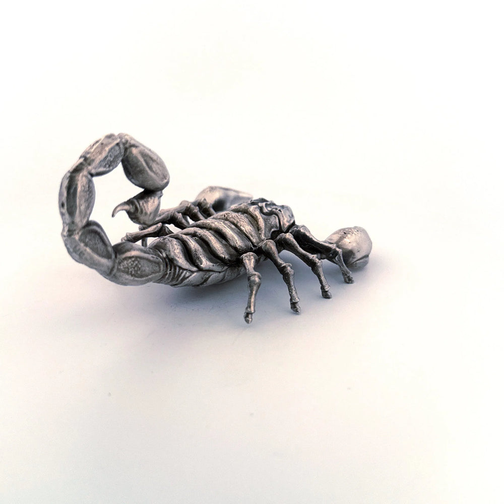 Scorpion hand-poured 999+ silver statue by Gold Spartan