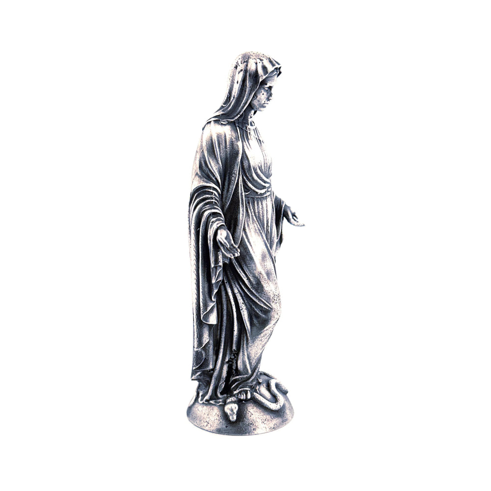 Virgin Mary hand-poured 999+ silver statue by Gold Spartan