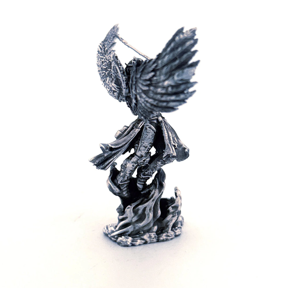 Archangel hand-poured 999+ silver statue by Gold Spartan