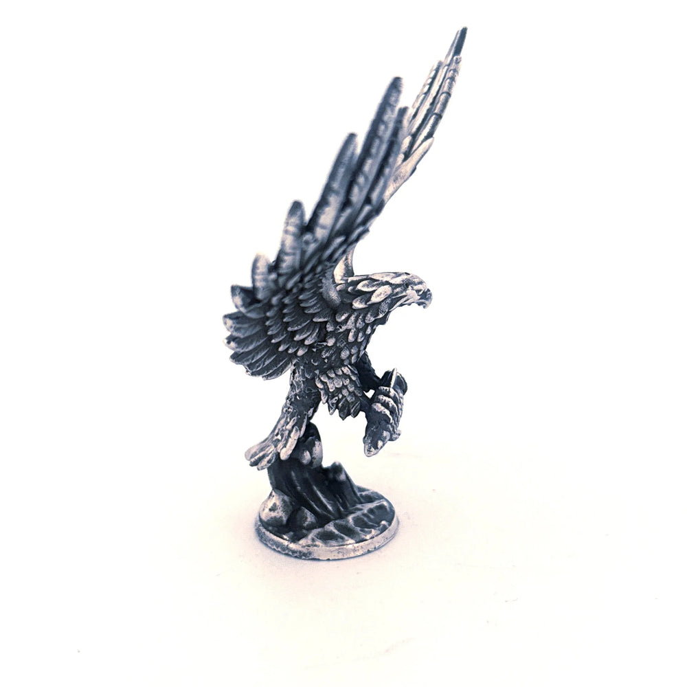 Eagle hand-poured 999+ silver statue by Gold Spartan