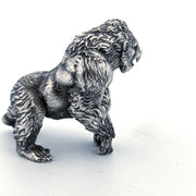 Gorilla hand-poured 999+ silver statue by Gold Spartan