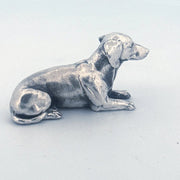Dachshund hand-poured 999+ silver statue by Gold Spartan