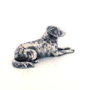 Australian Shepherd hand-poured 999+ silver statue by Gold Spartan