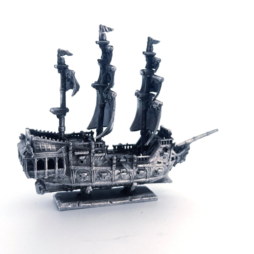 Pirate Ship V2 hand-poured 999+ silver statue by Gold Spartan