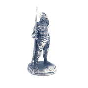 Knight hand-poured 999+ silver statue by Gold Spartan