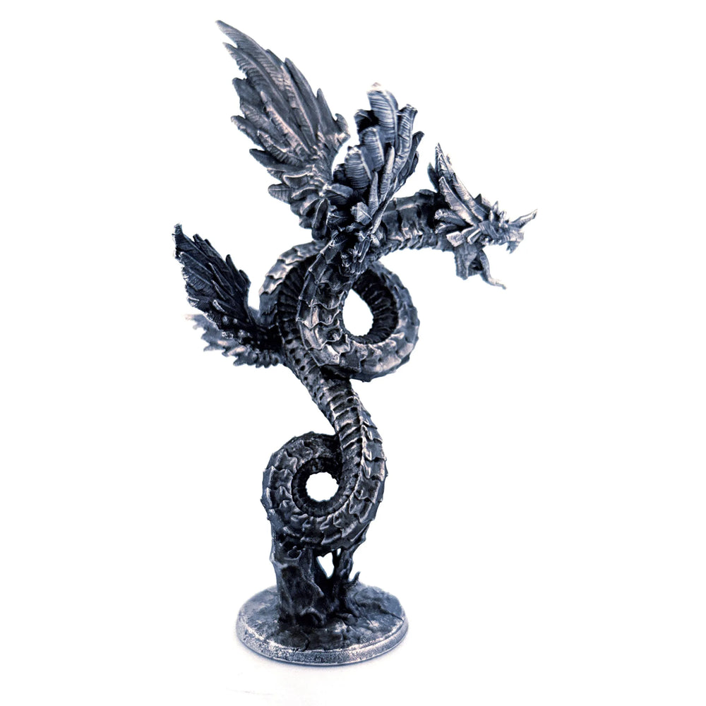 Quetzalcoatl hand-poured 999+ silver statue by Gold Spartan