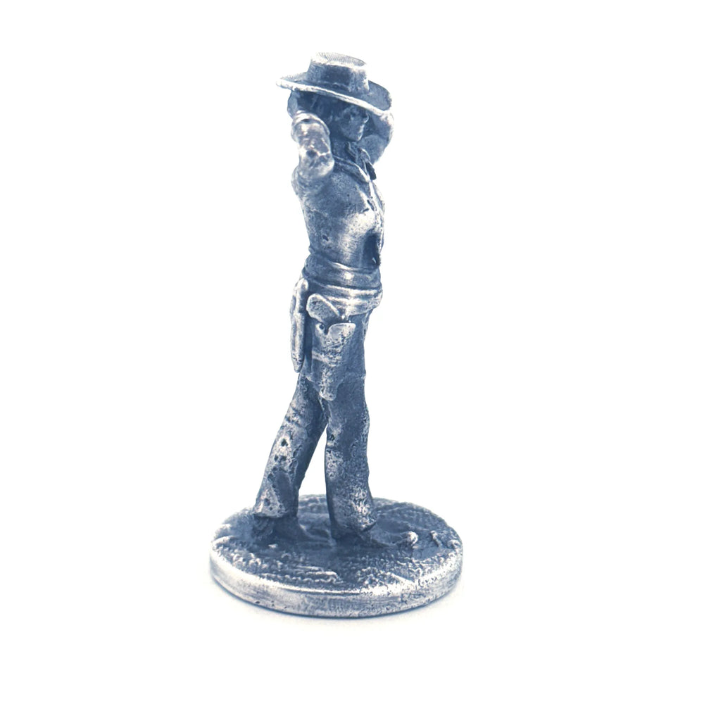 Cowgirl hand-poured 999+ silver statue by Gold Spartan