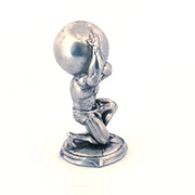 Atlas hand-poured 999+ silver statue by Gold Spartan