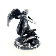 Archangel Michael hand-poured 999+ silver statue by Gold Spartan