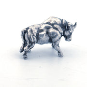 Angry Bull hand-poured 999+ silver statue by Gold Spartan