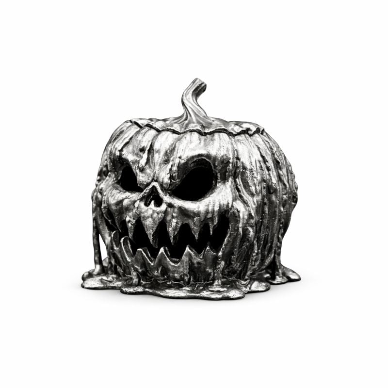 Scary Pumpkin hand-poured 999+ silver statue by Gold Spartan
