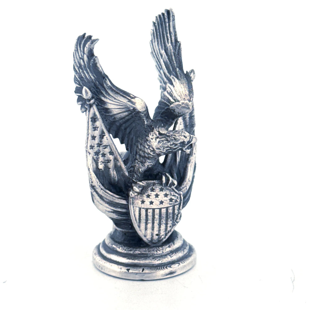 American Eagle hand-poured 999+ silver statue by Gold Spartan