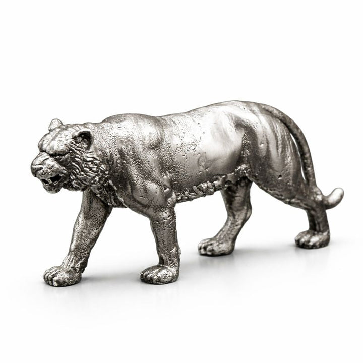 Tiger hand-poured 999+ silver statue by Gold Spartan