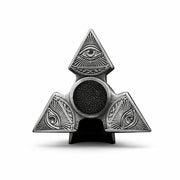 Illuminati Fidget Spinner hand-poured 999+ silver statue by Gold Spartan
