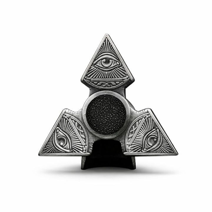 Illuminati Fidget Spinner hand-poured 999+ silver statue by Gold Spartan