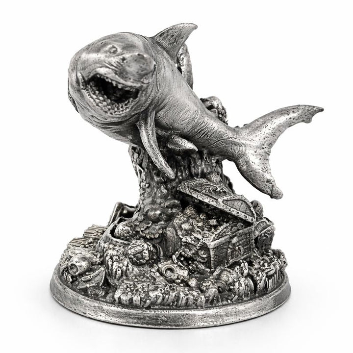 Shark V2 hand-poured 999+ silver statue by Gold Spartan