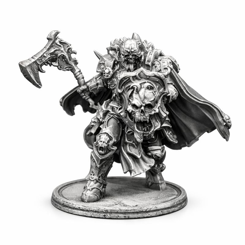 Chaos Knight hand-poured 999+ silver statue by Gold Spartan