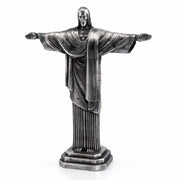Christ the Redeemer hand-poured 999+ silver statue by Gold Spartan