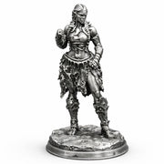 She-Orc hand-poured 999+ silver statue by Gold Spartan