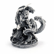 Hercules Vs Hydra hand-poured 999+ silver statue by Gold Spartan