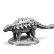 Ankylosaurus hand-poured 999+ silver statue by Gold Spartan