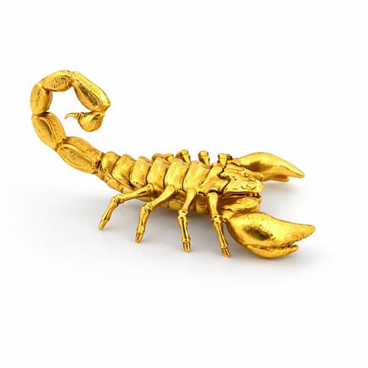 Scorpion hand-poured 999+ silver statue by Gold Spartan