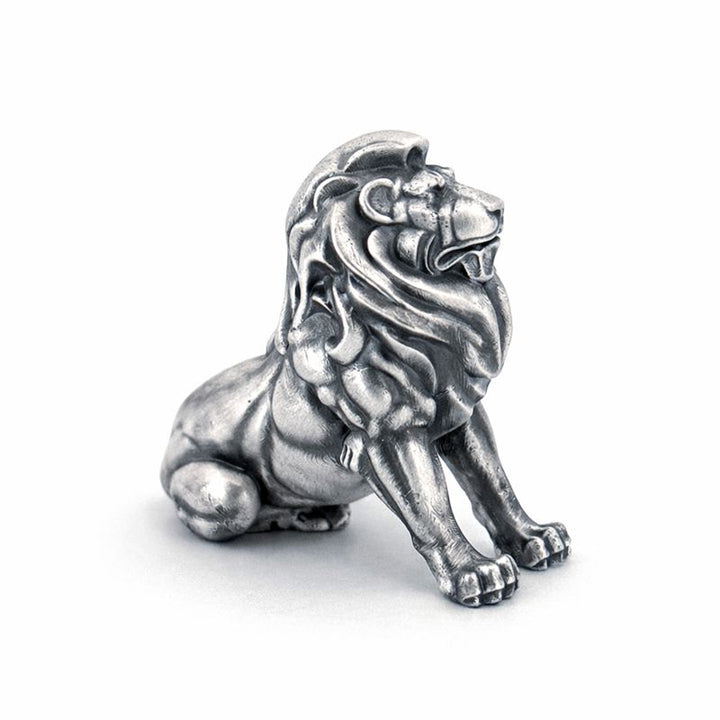Lion V2 hand-poured 999+ silver statue by Gold Spartan