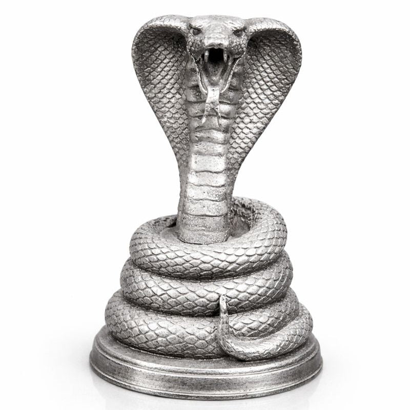 Don't Tread On Me Series 1 V2 (Cobra) hand-poured 999+ silver statue by Gold Spartan