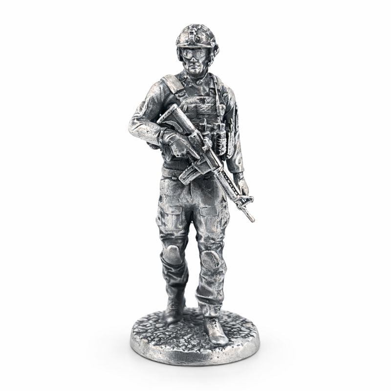 Navy Seal hand-poured 999+ silver statue by Gold Spartan