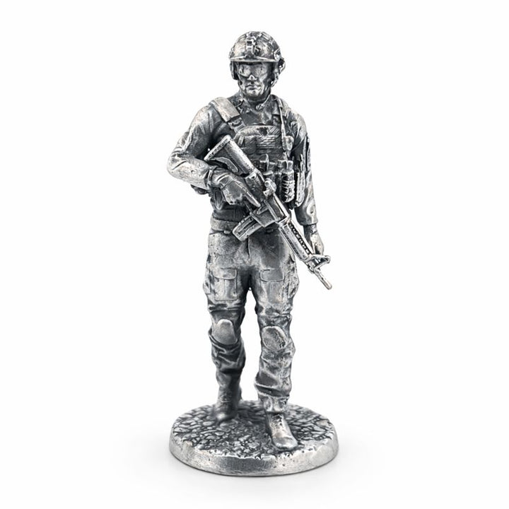 Navy Seal hand-poured 999+ silver statue by Gold Spartan