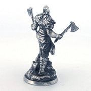 Viking hand-poured 999+ silver statue by Gold Spartan