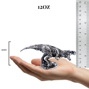 Zombie T-Rex hand-poured 999+ silver statue by Gold Spartan