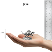 Spinosaurus hand-poured 999+ silver statue by Gold Spartan