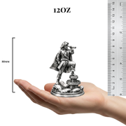 A Pirate's Lookout hand-poured 999+ silver statue by Gold Spartan