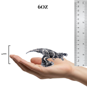 Zombie T-Rex hand-poured 999+ silver statue by Gold Spartan