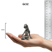 Steampunk Girl hand-poured 999+ silver statue by Gold Spartan