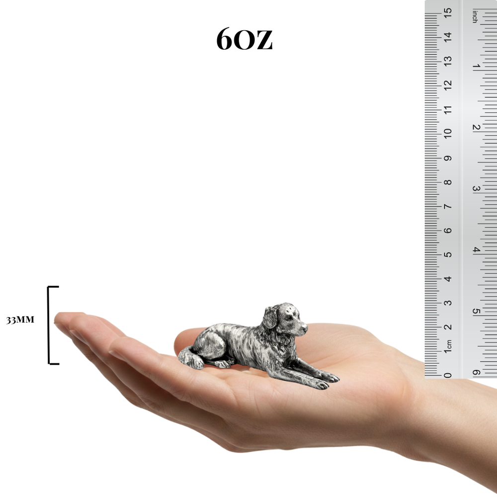 Australian Shepherd hand-poured 999+ silver statue by Gold Spartan