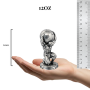 Atlas hand-poured 999+ silver statue by Gold Spartan