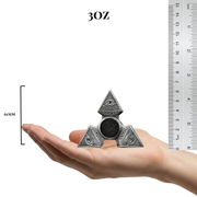 Illuminati Fidget Spinner hand-poured 999+ silver statue by Gold Spartan
